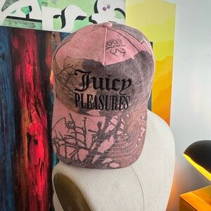 Juicy Couture Pink and Black Cap